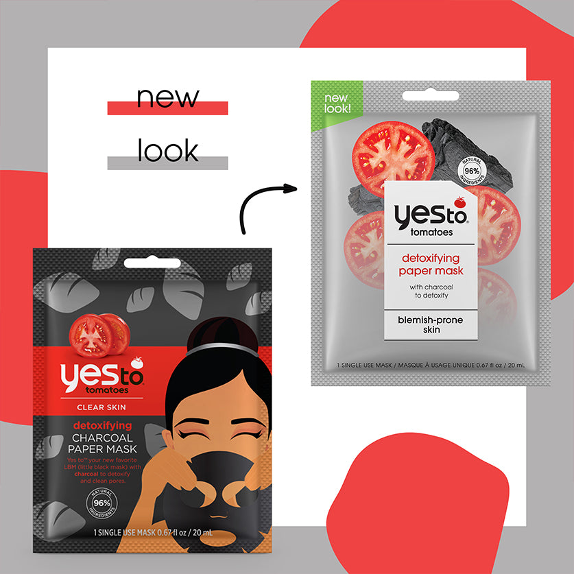 Tomatoes Charcoal Detoxifying Paper Mask