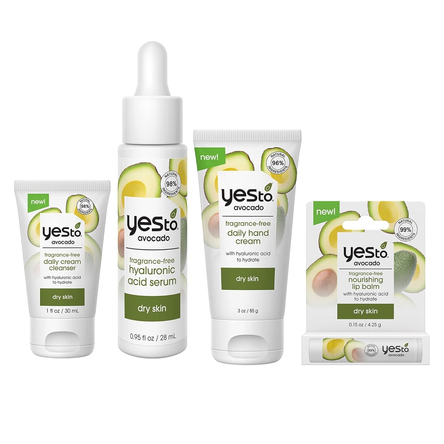 Avocado Fragrance-Free Skincare 4-pc Set