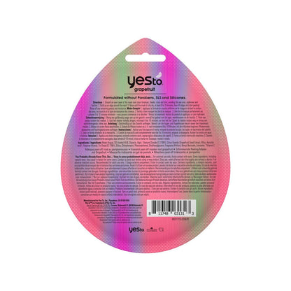 grapefruit iridescent peel-off mask with vitamin C to brighten dull and uneven skin – single use