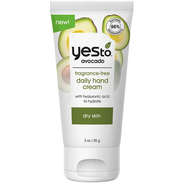 avocado fragrance-free daily hand cream with hyaluronic acid to