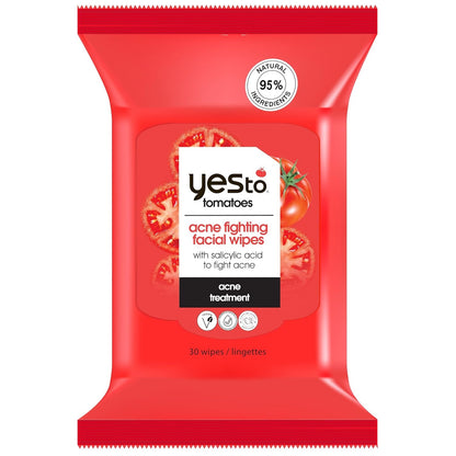 tomatoes clear skin blemish clearing facial wipes with salicylic acid to help control oil and cleanse pores– 30ct