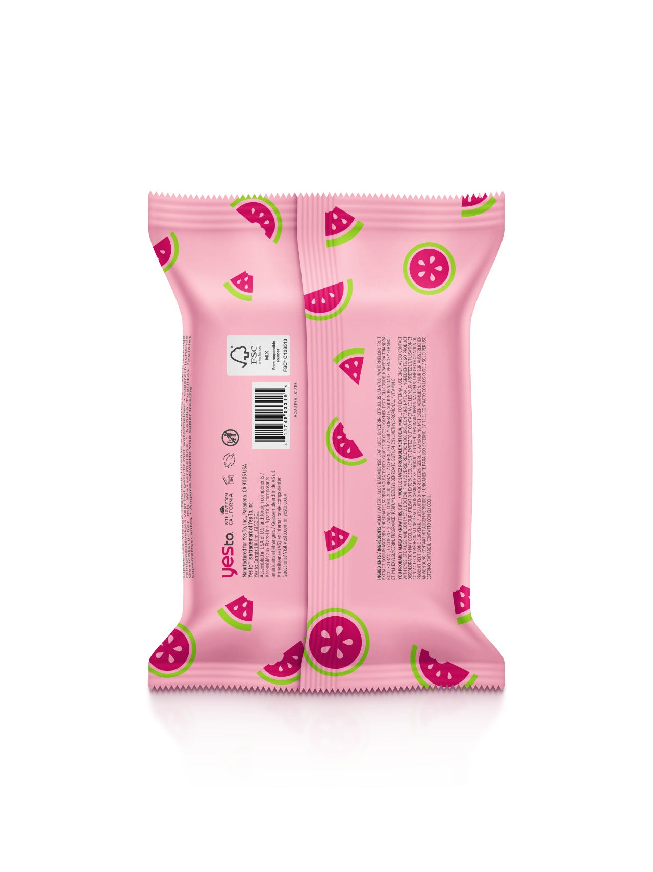 watermelon refreshing facial wipes with watermelon to lightly hydrate all skin types - 40 ct