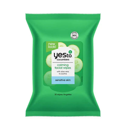 cucumbers calming facial wipes with aloe vera to soothe sensitive skin – 30ct