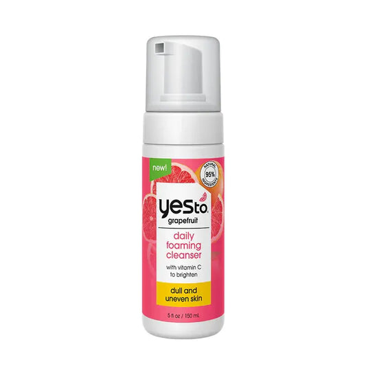 grapefruit daily foaming cleanser with vitamin C to brighten dull and uneven skin