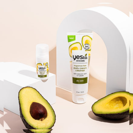 Features Fragrance-Free Avocado Eye Cream and Cream Cleanser